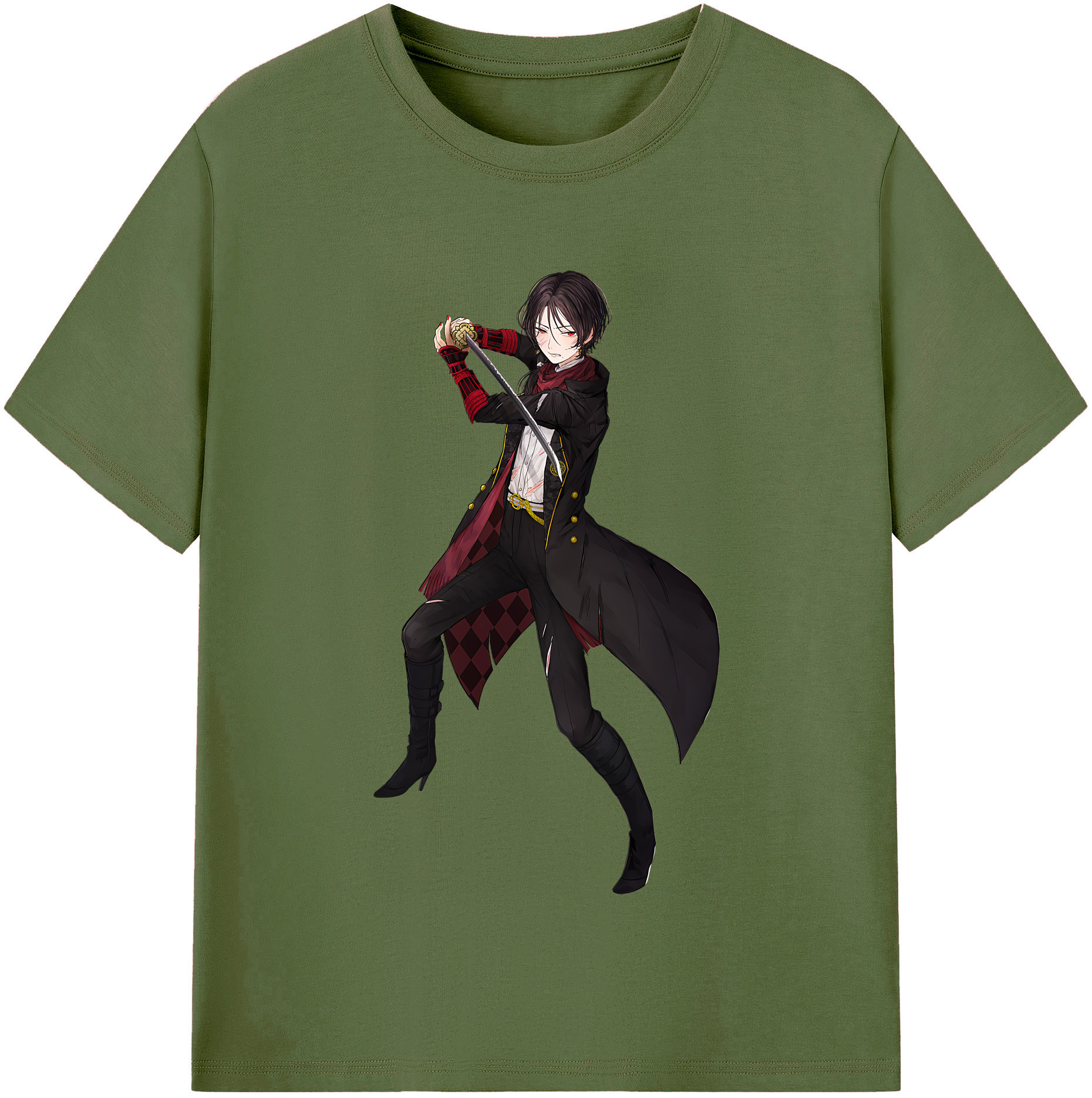 （画像用） 刀剣乱舞 Touken Ranbu 綿100％半袖Tシャツ（フロントプリント）